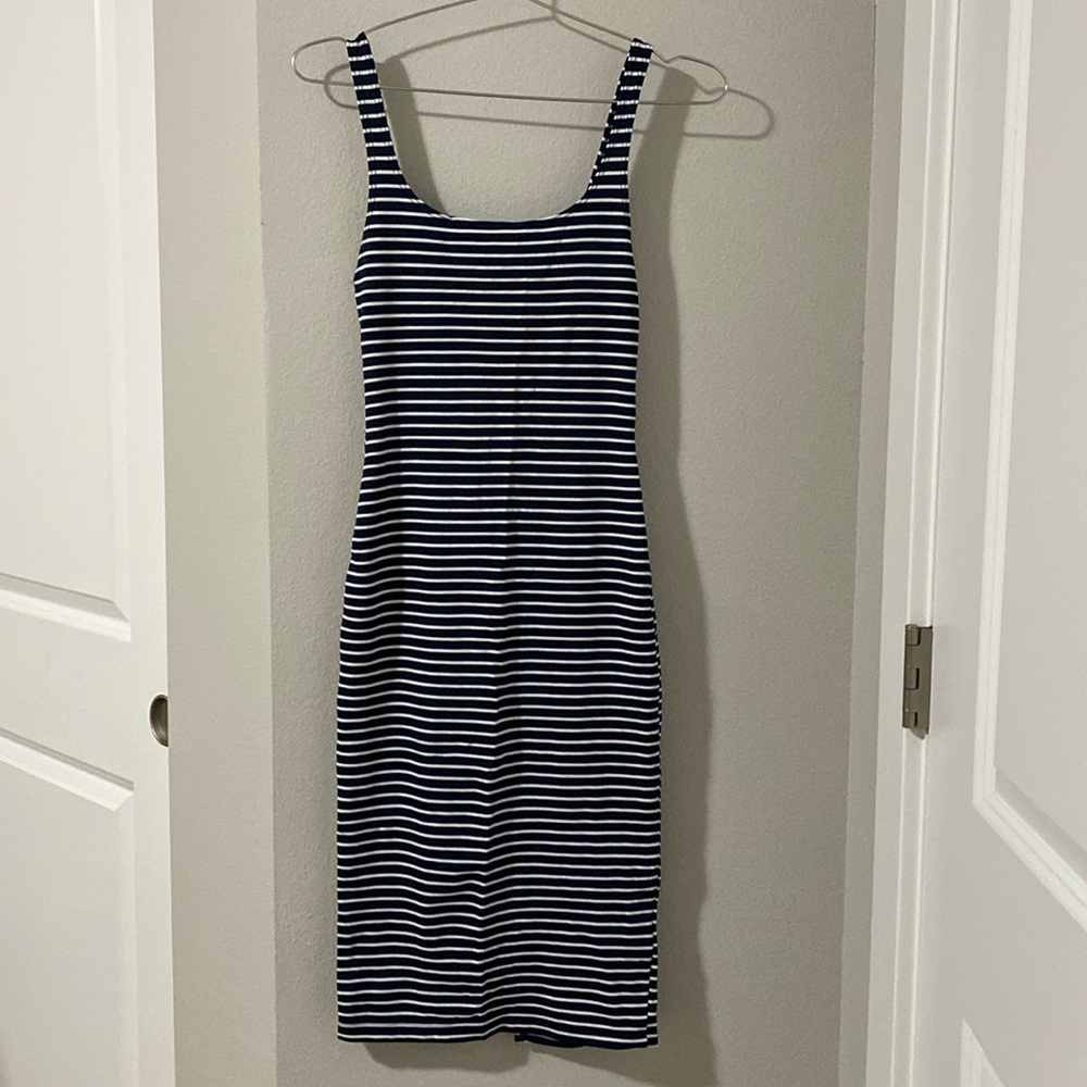 Zara Stripe Midi Dress - Picture 1 of 5